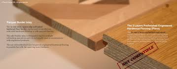 solid hardwood floor border inlays