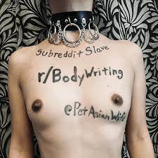 Nude body writing
