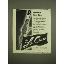 1945 la cross nail file ad on ebid