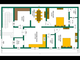 30x50 East Facing House Plan 2bed Room
