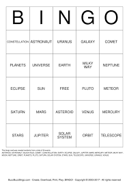 So, choose the printable memory you. Comet Asteroid Meteor Bingo Cards To Download Print And Customize