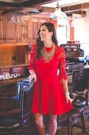 lace red dress a southern drawl
