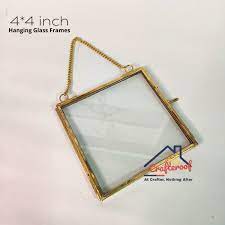 Hanging Glass Photo Frame 4 4 Inch