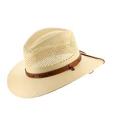 Stetson Outback Vented Mens Straw Panama Hat
