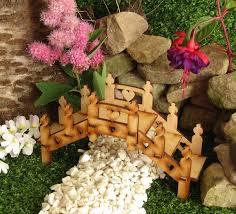 Decorative Wooden Fairy Garden Bridge