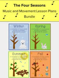 Preschoolers can easily learn about musical composers along with many classical music concepts. Seasons Music And Movement Lessons And Activities Bundle Preschool Music
