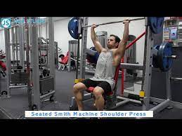 seated smith machine shoulder press