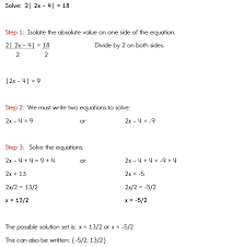 Equations With Absolute Value