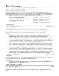 Sql Database Administrator Resume Experts Opinions In