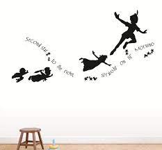 Peter Pan Flying Wall Mural Decals