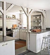 exposed wood beams cottage kitchen