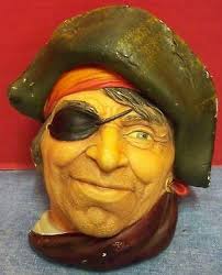 bossons england chalkware pirate head