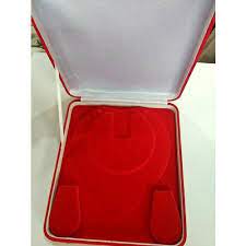 red necklace velvet jewelry box