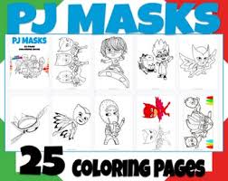 May 27, 2021 · download and print free pj masks printable coloring pages. Pj Masks Coloring Etsy