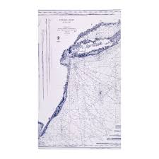 Riley Blake Nautical Chart White Fabric