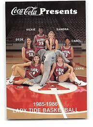 Need alabama crimson tide mens basketball tickets? 1985 86 University Of Alabama Womens Ncaa Basketball Schedule Card Crimson Tide
