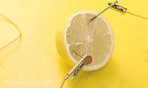 how to make a lemon battery science