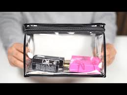 mac cosmetics makeup bag clearly mac