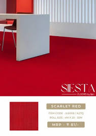 polypropylene scarlet red wall to