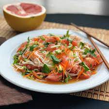 pomelo salad with rice vermicelli recipe