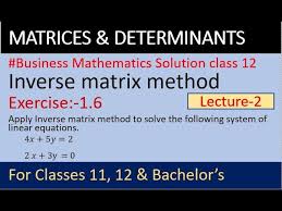 Linear Equations Inverse Matrix Method