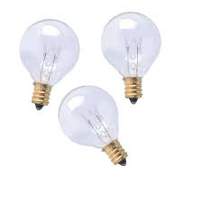 20 Watt Light Bulbs For Middle Size Scentsy Warmers Incandescent Clear Light Bulbs 120v G30 Globe With E12 Candelabra Base Pack Of 3