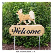 Chihuahua Welcome Sign Garden Accents