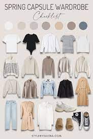 spring capsule wardrobe 2023 what to