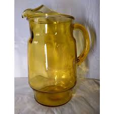 Vintage Amber Glass Iced Tea Water