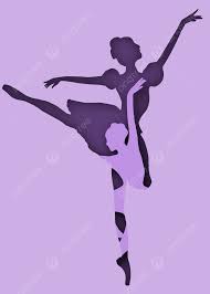 cute ballet purple background