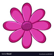 single flower in pink color royalty