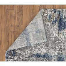 luxe weavers euston collection blue 5x7 modern abstract polypropylene area rug