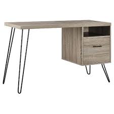Corner computer desks are becoming popular especially for those people who work in offices. Seasons Hairpin Computer Desk Sonoma Oak Gunmetal Gray Room Joy Target