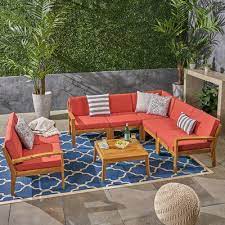 Poe Outdoor 7 Piece Sectional Seating