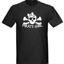 Details About Kids Pirate Girl Skull Bones Youth Graphic Tee Shirt Size Xs L Black T Shirt
