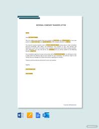 company transfer letter template 11