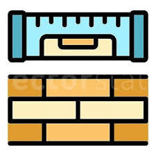 Remodeling Brick Wall Icon Outline
