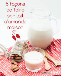 lait d amande maison