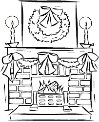 Fireplace coloring page to print. Free Christmas Coloring Pages Free Christmas Coloring Pages Coloring Home