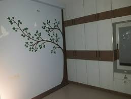 Bedroom Interior Tree Design Wall