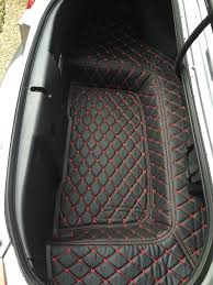 quilted leather trunk liner and floor