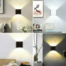 2x Modern 6w Led Wall Light Indoor Up
