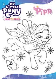 my little pony pipp christmas coloring