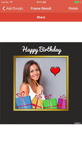happy birthday photo frame top by reticode