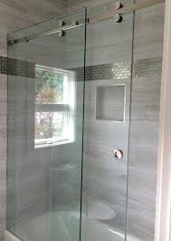 Shower Glass Enclosure And Bathtub