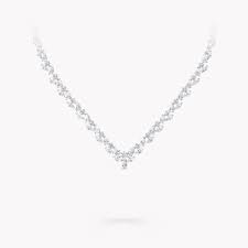 Бриллиантовое ожерелье «несравненное» (l'incomparable diamond necklace). Multi Shape Diamond Necklace Platinum White Gold Graff