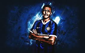 1920x1080 inter milan, snake, soccer wallpapers hd / desktop and mobile backgrounds. Download Wallpapers Alexis Sanchez Fc Internazionale Inter Milan Portrait Chilean Soccer Player Striker Blue Creative Background Serie A Italy Football For Desktop Free Pictures For Desktop Free