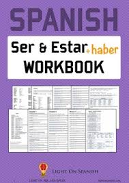 Spanish Verbs Ser Estar And Haber Workbook