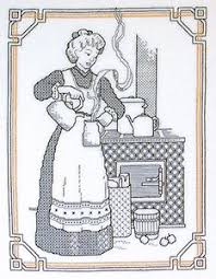 Details About Blackwork Country Wife Country Threads Cross Stitch Chart