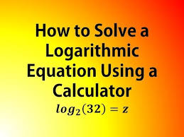 Logarithmic Equation Using A Calculator